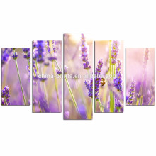 Wall Decoration Lavender Canvas Print/Purple Flower Wall Art/Blossom Canvas Painting